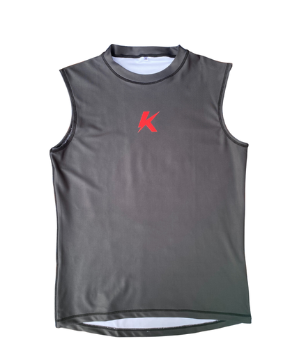 Débardeur Kronox noir, blanc et rouge