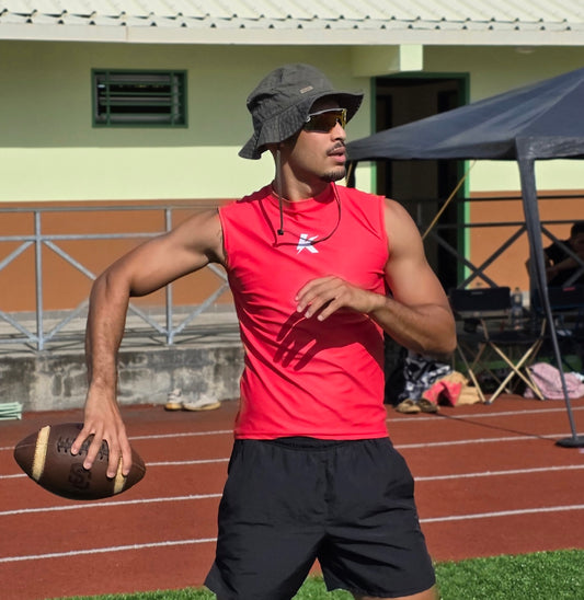 Débardeur Kronox noir, blanc et rouge